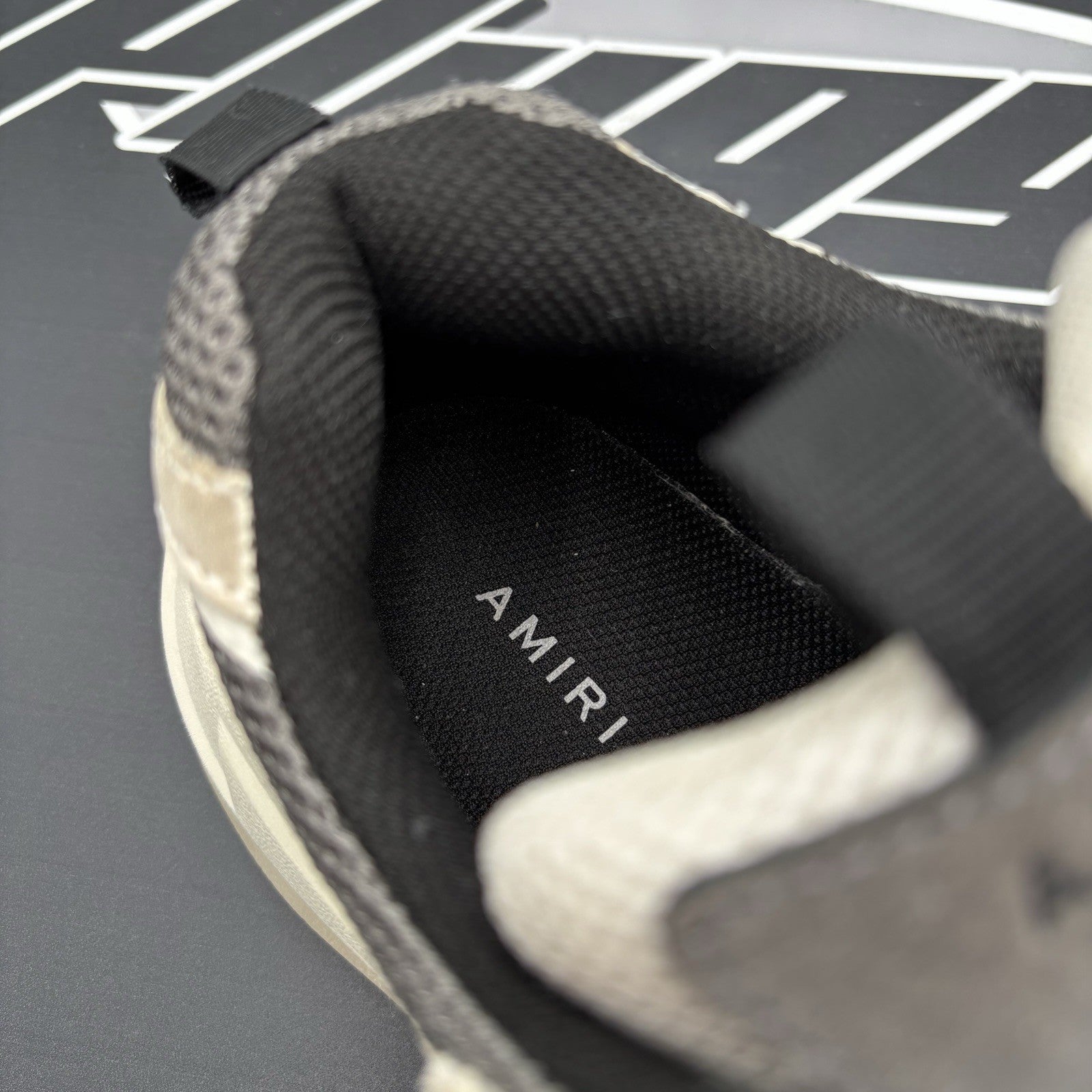 Size 42 (9 US) Amiri Bone Runner ' White, Beige, Grey ' | GOOD CONDITION!