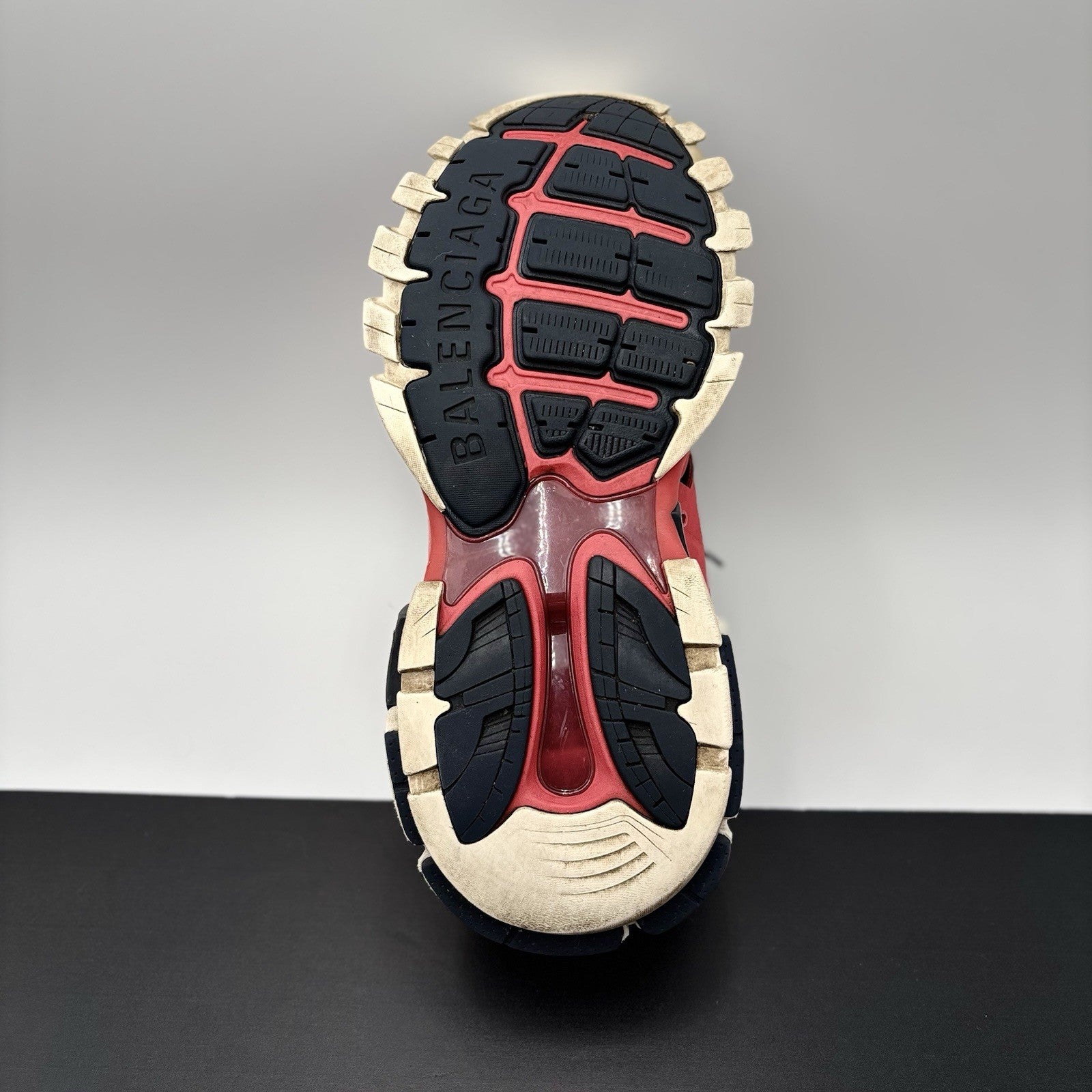 Size 43 (10 US) - Balenciaga Track LED Sneaker ' Navy, Red '