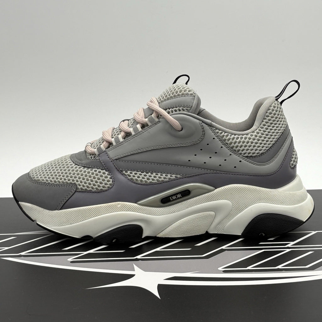 Size 44 (11 US) - Dior B22 Sneaker ' Grey Pink Laces ' | SUPER CLEAN!