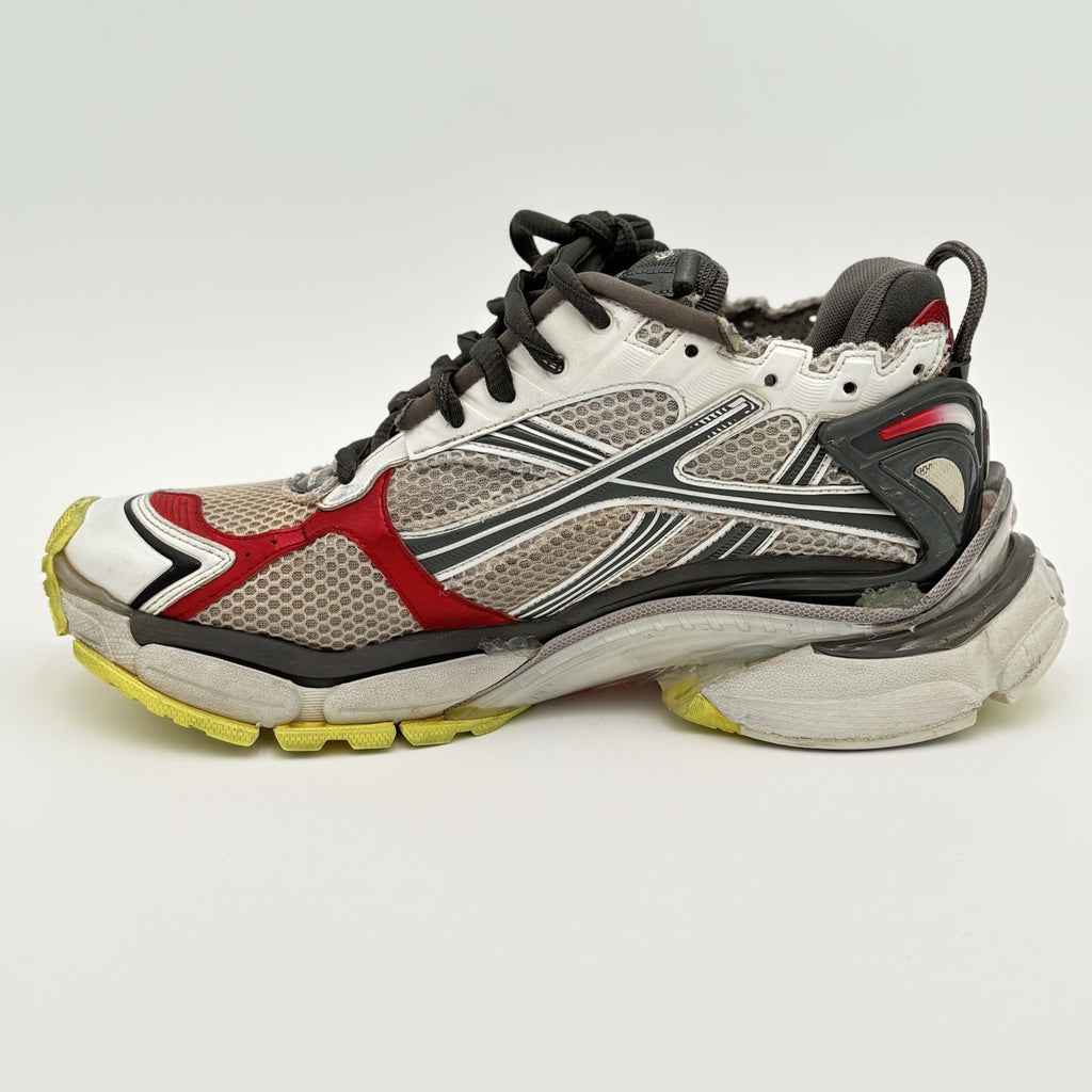 Size 44 (11 US) - Balenciaga Runner ' Black White Red Fluo Yellow ' | GOOD COND!