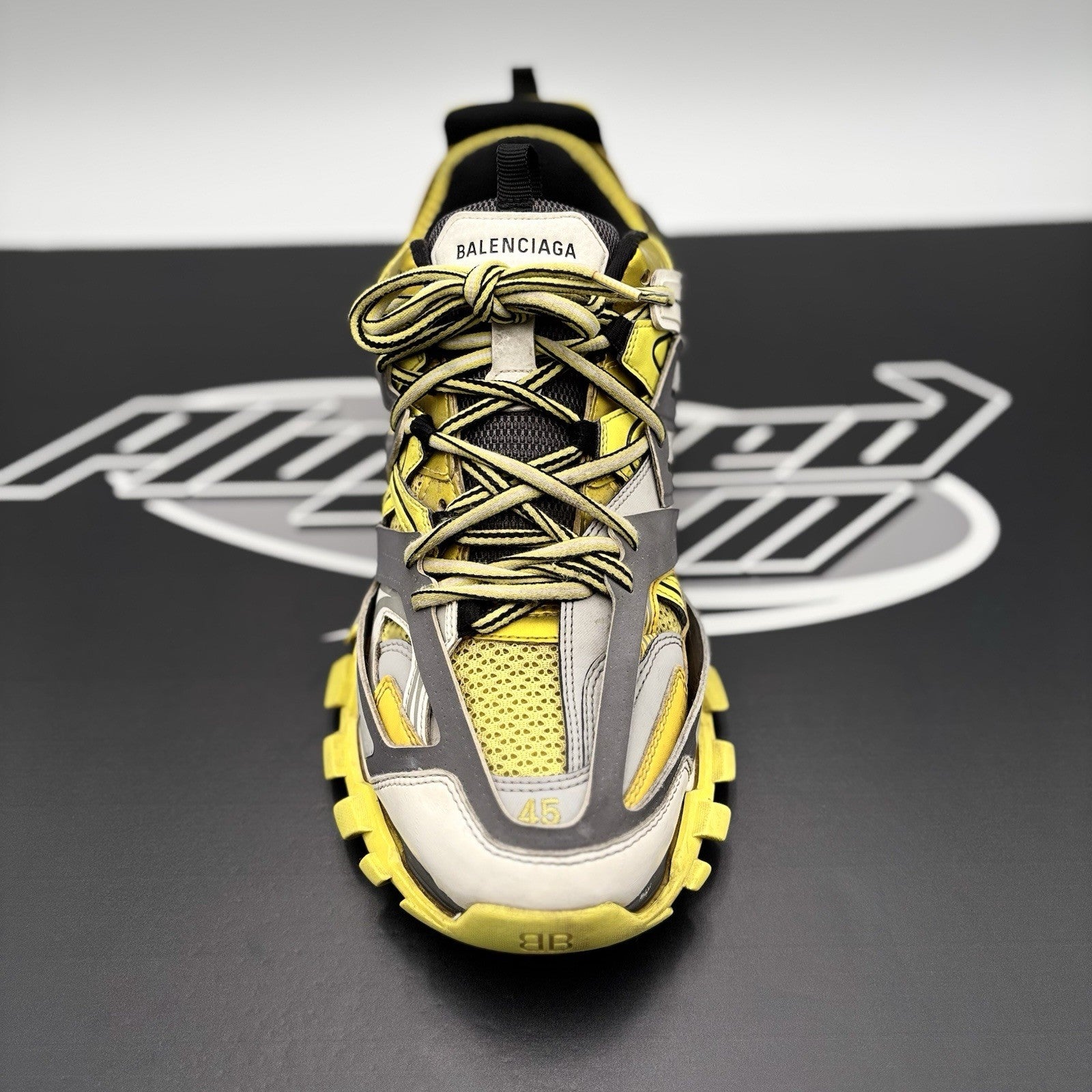 Size 45 (12 US) - Balenciaga Track ' White Yellow ' | GOOD CONDITION!