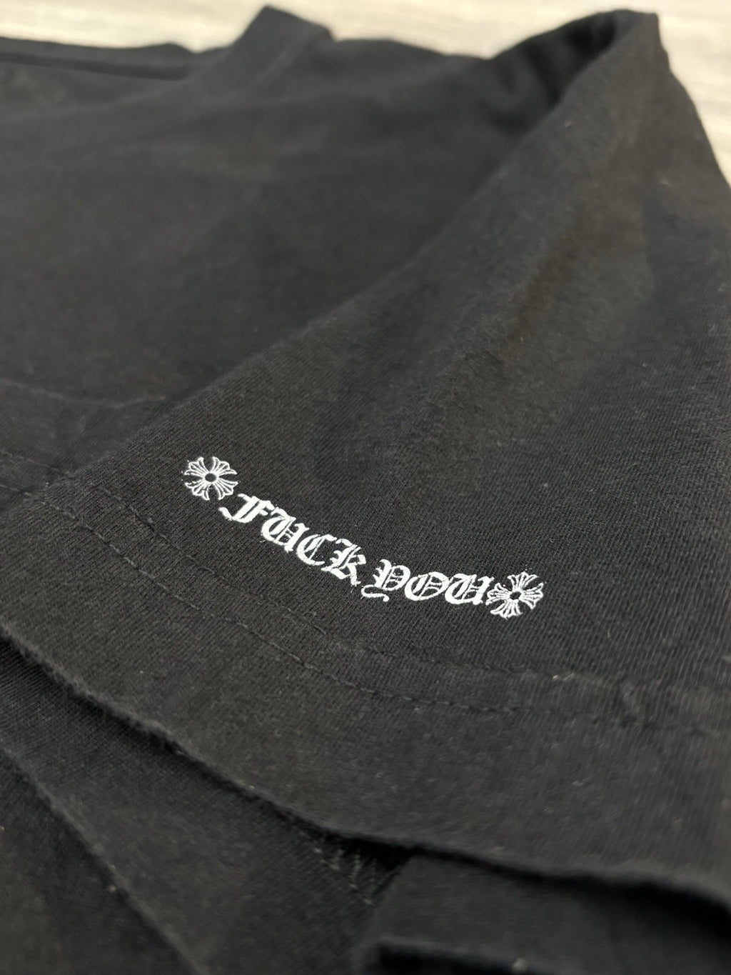 Size Medium - Chrome Hearts Scroll Logo T-Shirt ' Black ' | GREAT COND!