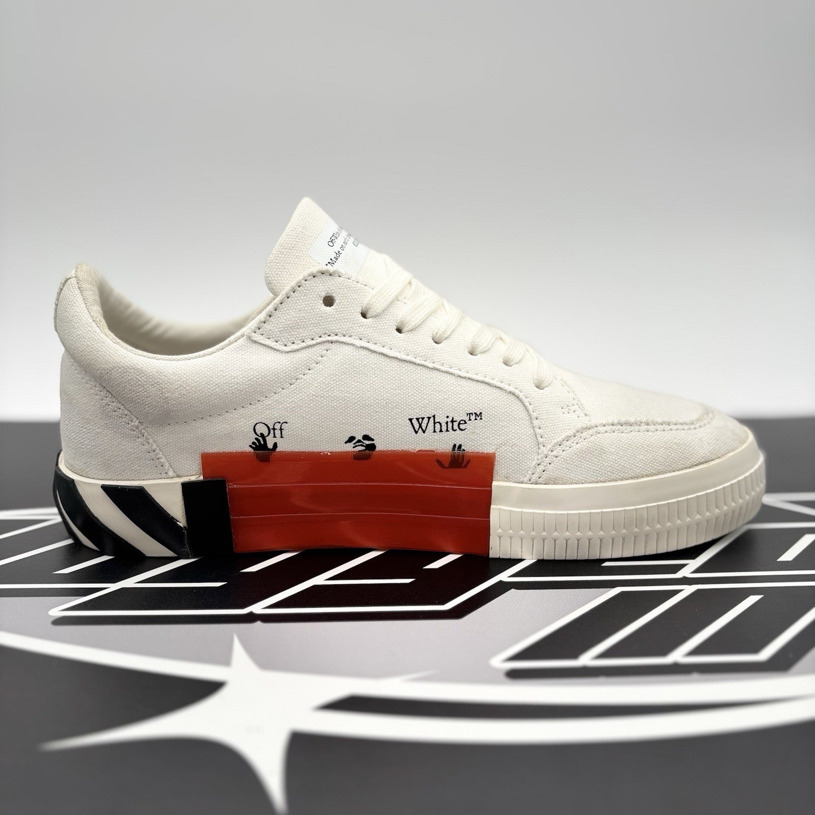Size 40 (7 US) - Off-White Vulc Sneaker ' White ' | GREAT CONDITION!