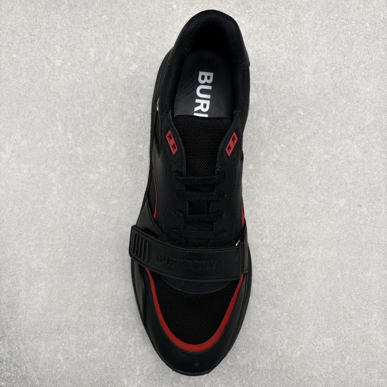 Burberry Leather Vintage Check Sneaker Black — photo 5