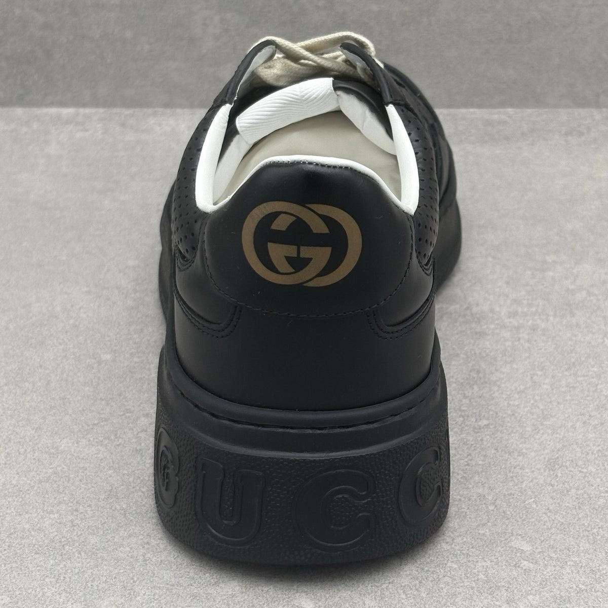 GG Embossed Leather Sneaker Black — photo 8