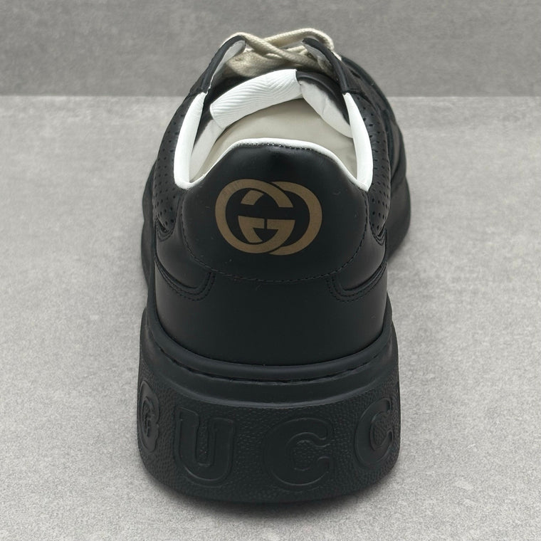 GG Embossed Leather Sneaker Black — photo 8