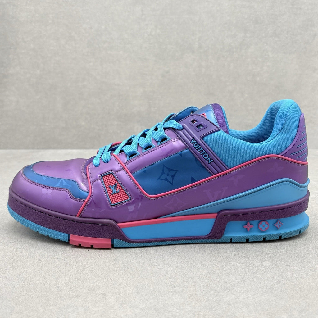 Louis Vuitton Trainer ' Purple Teal Metallic ' | Size 11 LV (12-12.5 US)