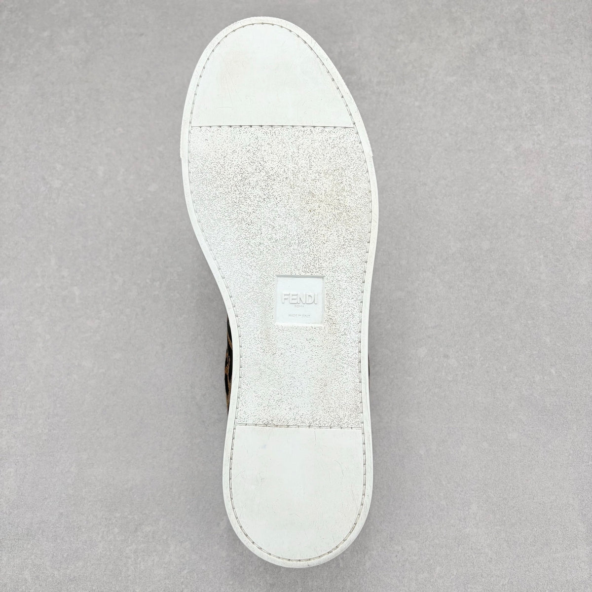 FF Motif Lace Up Low Top Sneaker Almond Black — photo 12