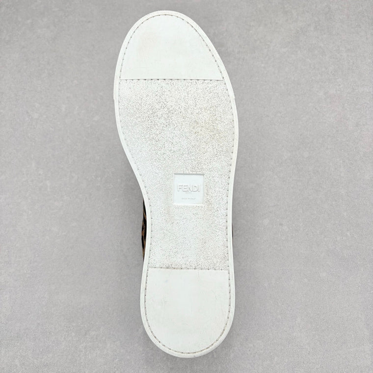 FF Motif Lace Up Low Top Sneaker Almond Black — photo 12