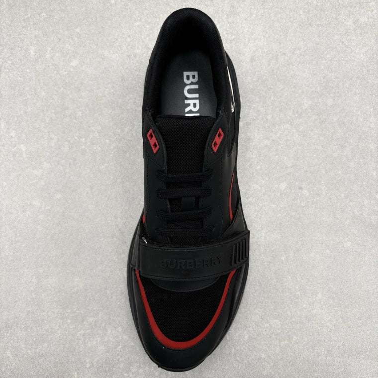 Burberry Leather Vintage Check Sneaker Black — photo 11