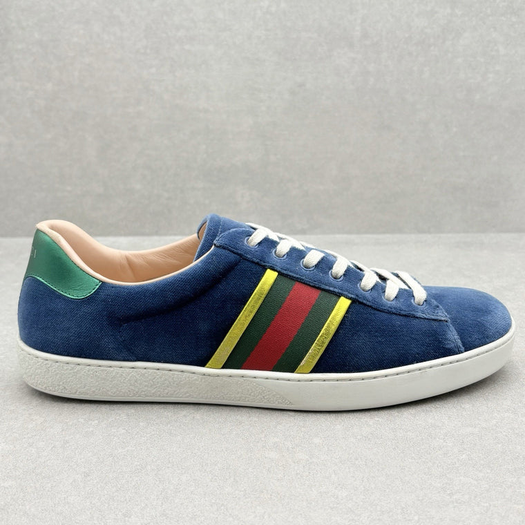 Ace Low Top Sneaker Velvet Blue — photo 2
