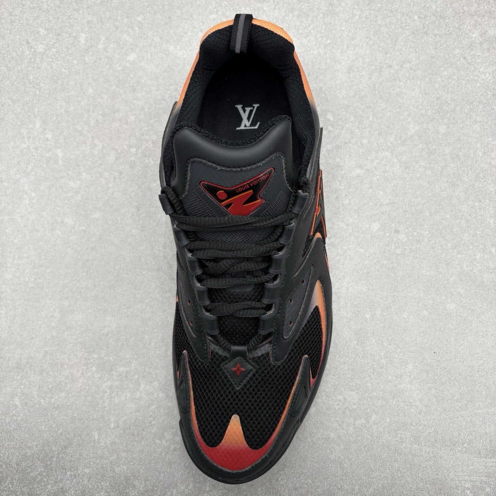 Louis Vuitton Tactic Runner ' Black Orange Red ' | Size 12 LV (13-13.5 US)
