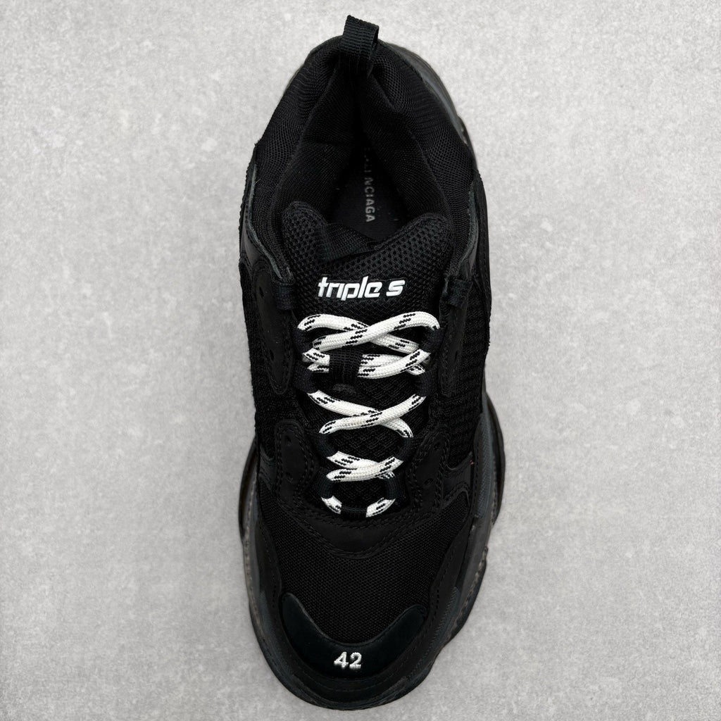 Balenciaga Triple S Clear Sole ' Black ' | Size 42 (9 US)