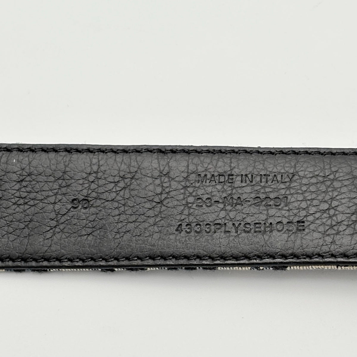 Oblique Jacquard Belt Beige Black — photo 9