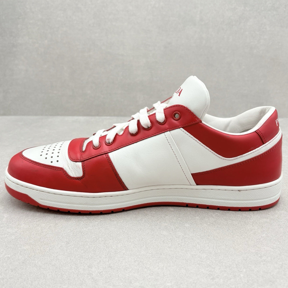 Downtown Leather Sneakers White Lacquer Red — photo 4