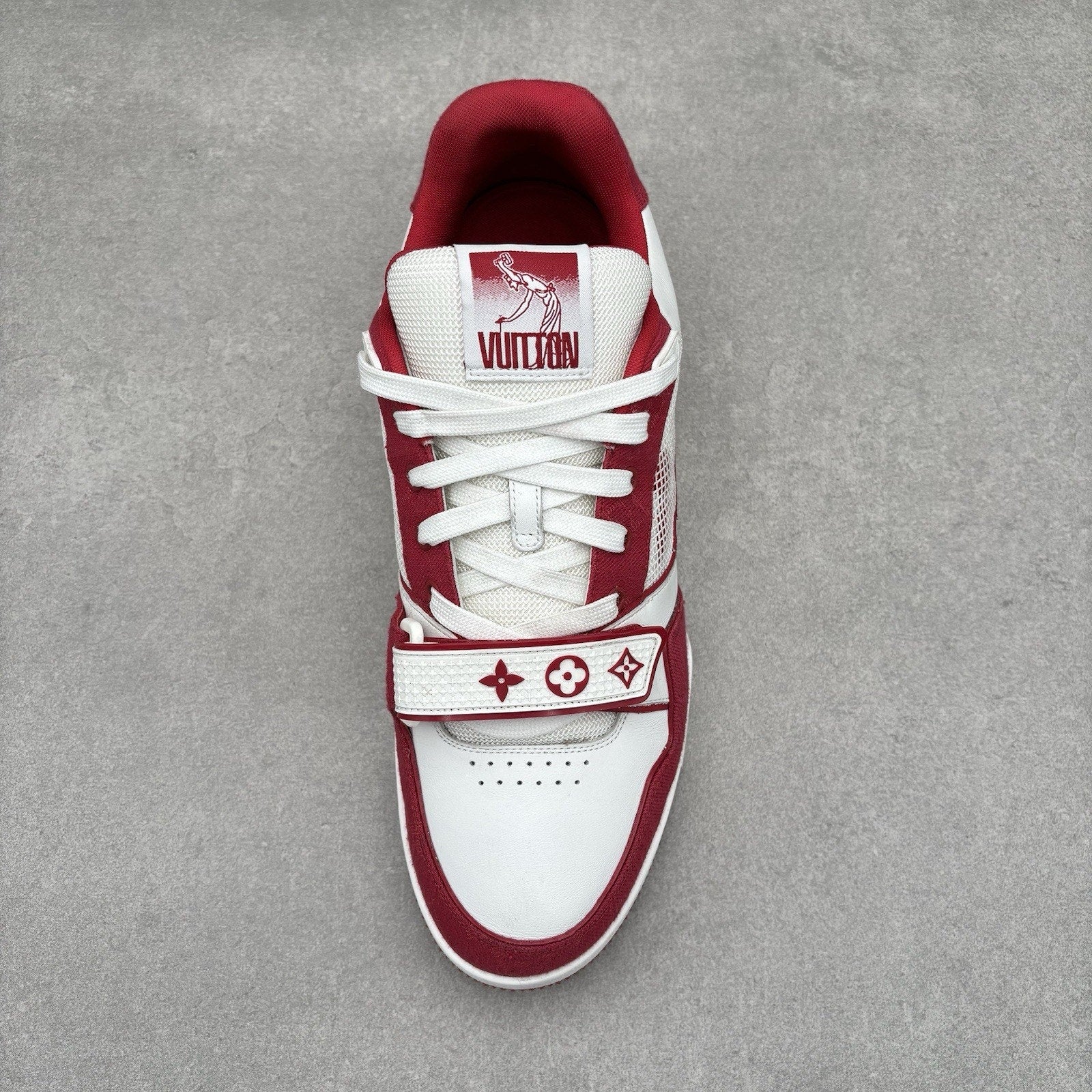 Louis Vuitton Trainer Strap ' Red, White ' | Size 9 LV (10-10.5 US)