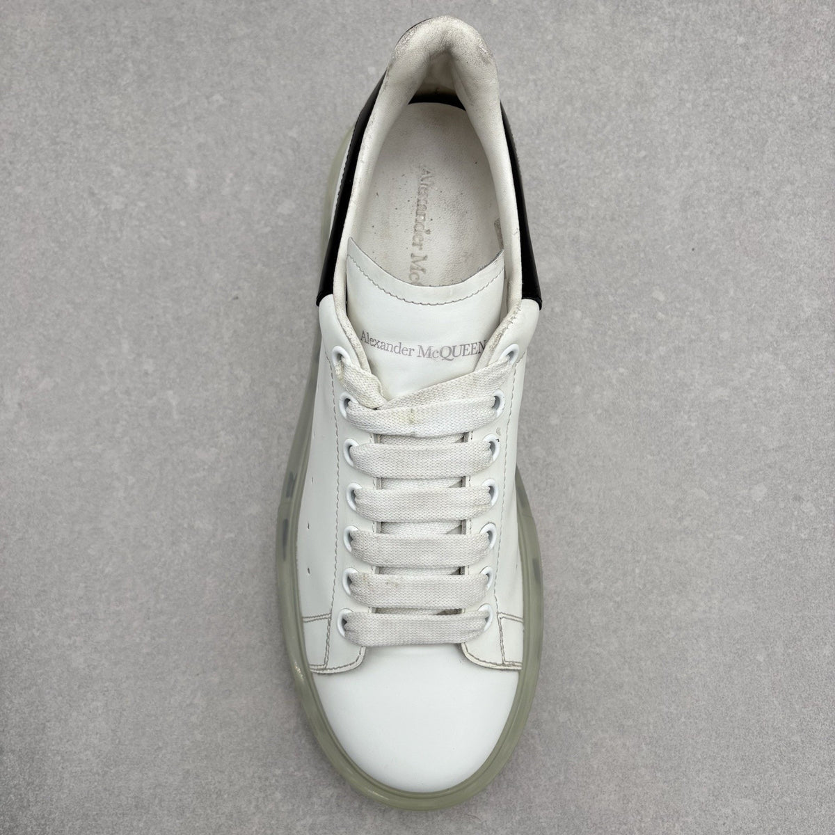 Oversized Sneaker Clear Sole White Black — photo 5