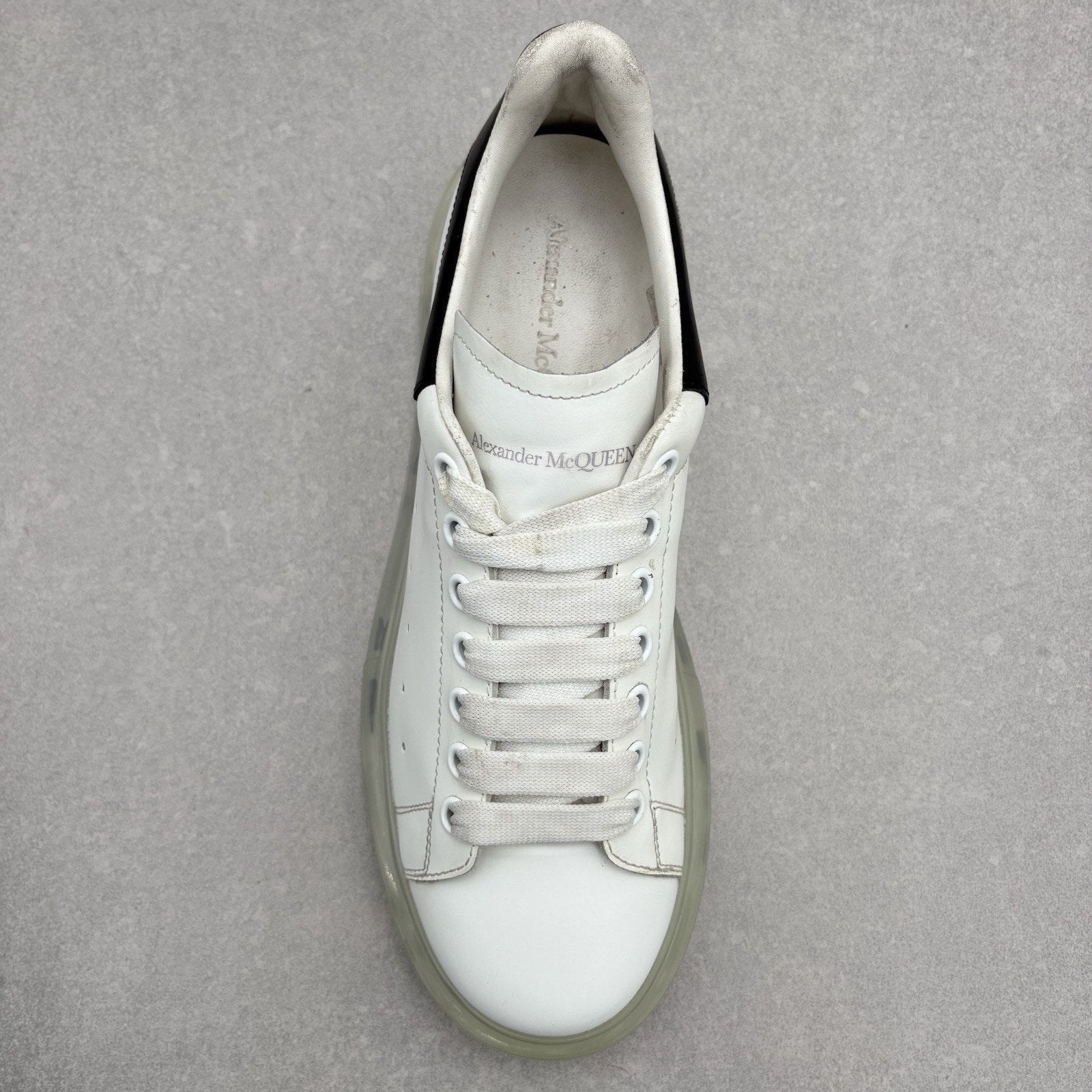 Alexander McQueen Oversized Sneaker Clear Sole ' White Black ' | Size 43 (10 US)