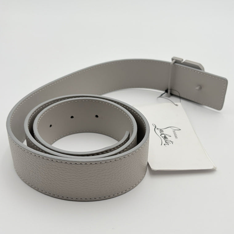 Happy Rui CL Logo Belt Grey Leather — photo 3