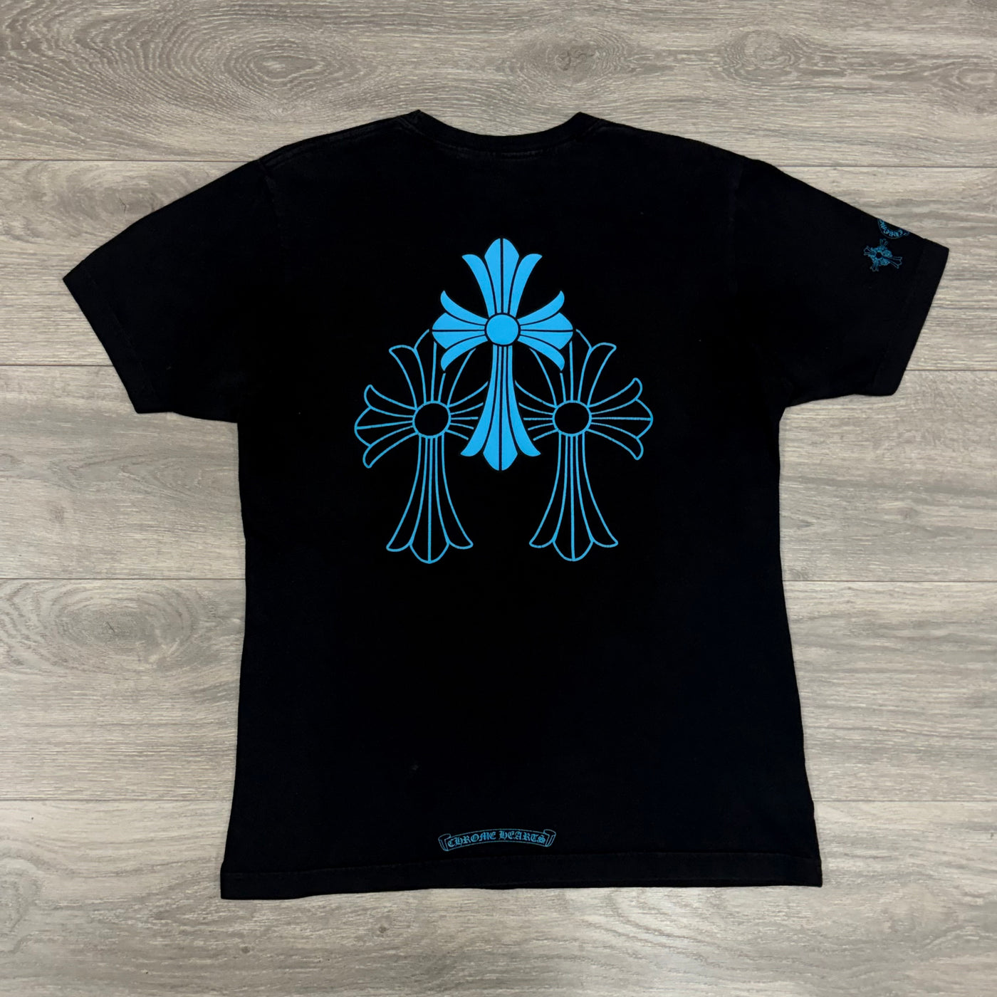 Chrome Hearts Triple Cross T-Shirt Black/Blue