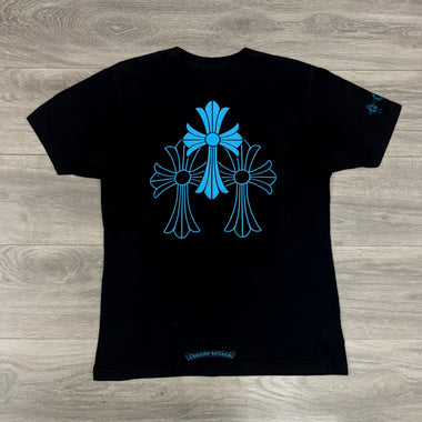 Chrome Hearts Triple Cross T-Shirt Black/Blue