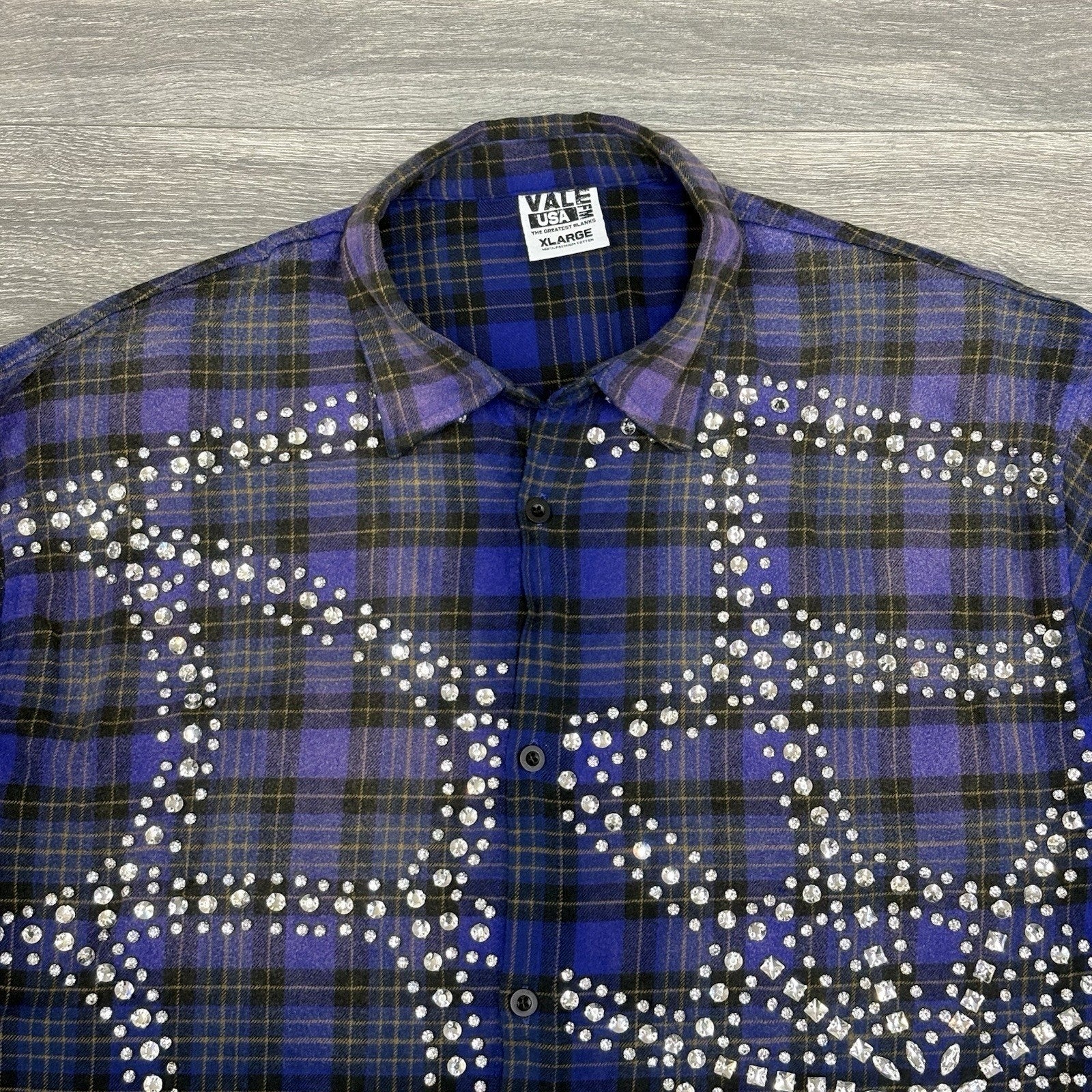 BRAND NEW! Vale Inferno Flannel ' Blue ' | Size XL