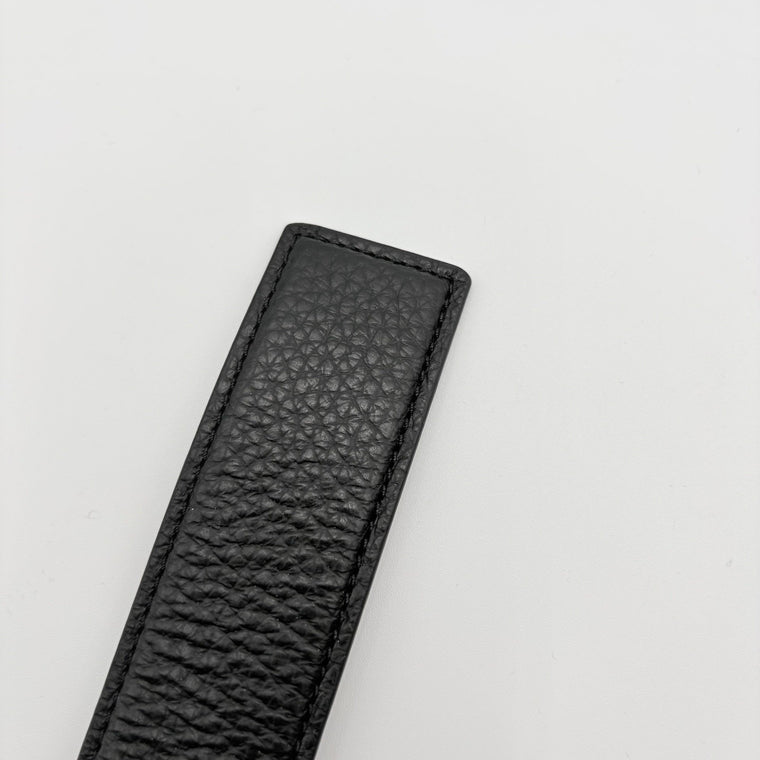 Core Logo Buckle Black/Black/Gold-Tone Belt — photo 9
