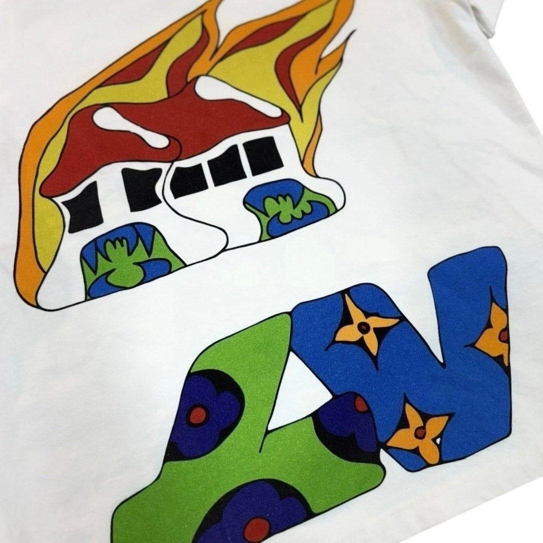 Short Sleeve Cartoon T-Shirt White — photo 3
