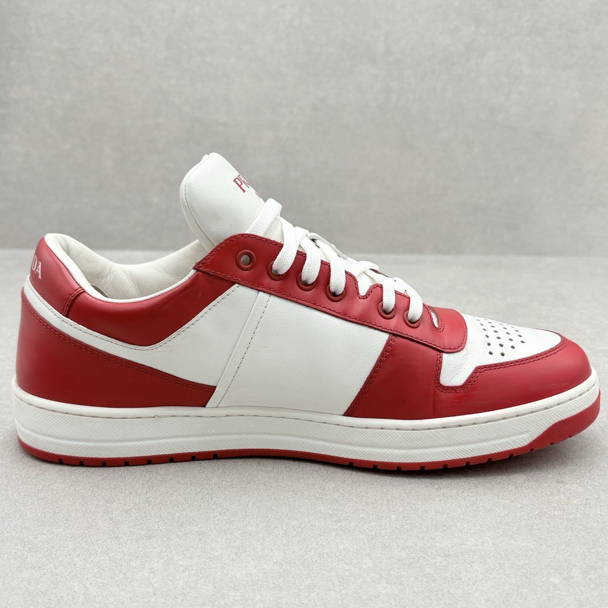 Downtown Leather Sneakers White Lacquer Red — photo 10