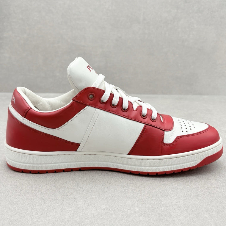 Downtown Leather Sneakers White Lacquer Red — photo 10