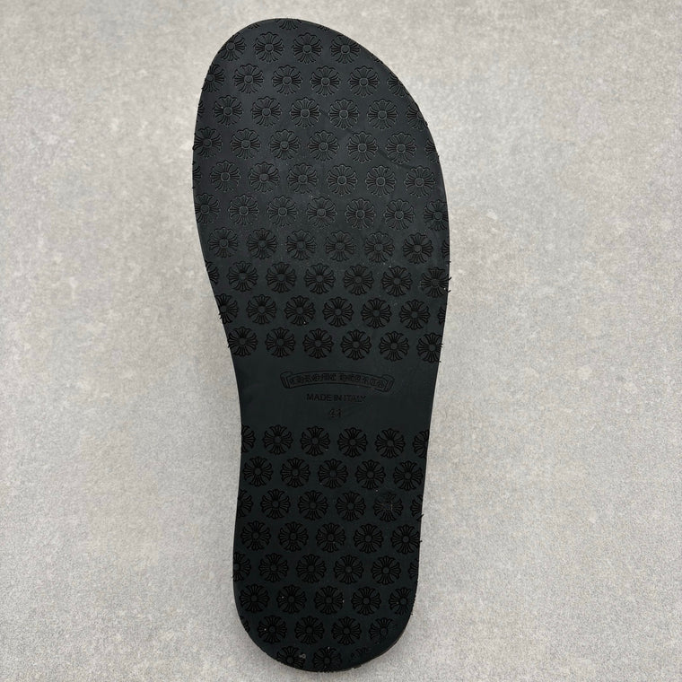 Leather Slides Black — photo 14