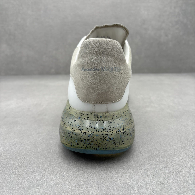 Size 44 (11 US) Alexander McQueen Clear Sole ' Splatter Blue ' | GREAT CONDITION — photo 9