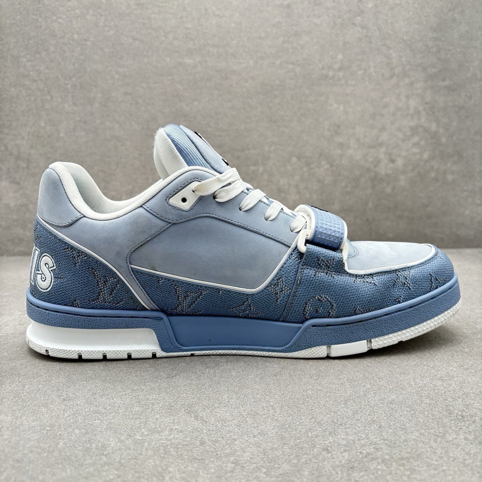 Louis Vuitton Strap Trainer ' Sky Blue ' | Size 10 LV (11-11.5 US)