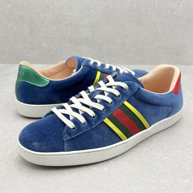 Ace Low Top Sneaker Velvet Blue