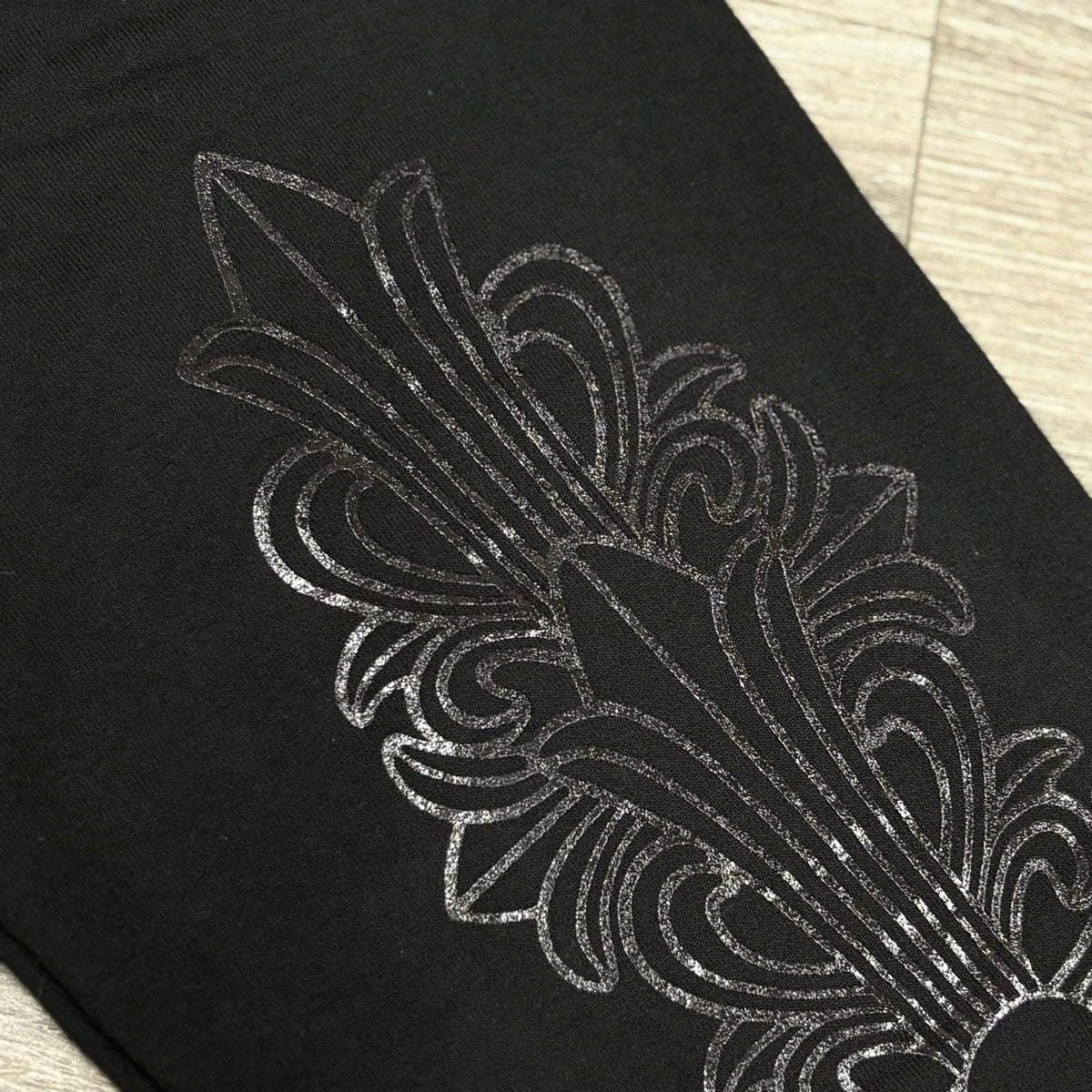 Floral Horseshoe Hoodie 'Black' — photo 10