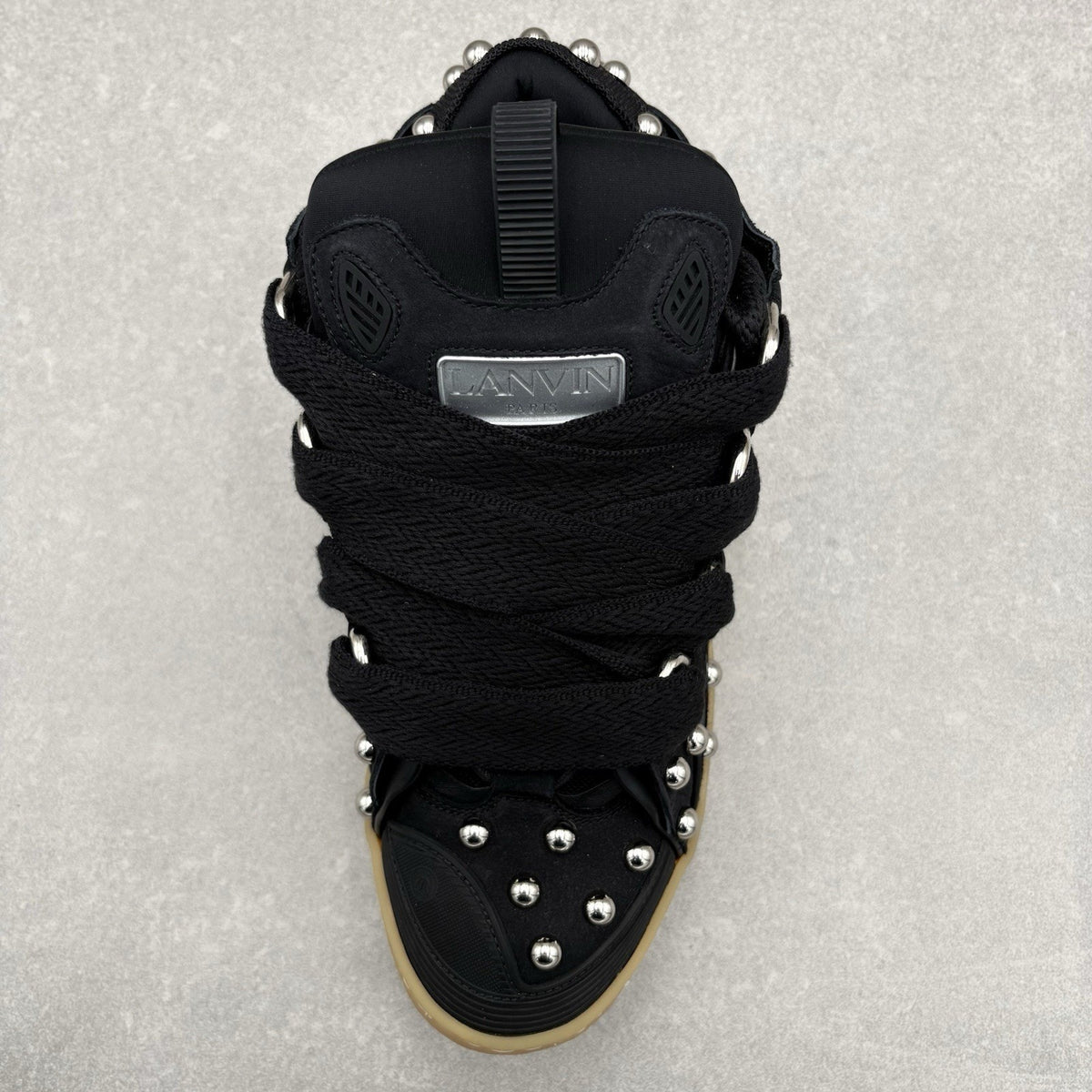 Studded Curb Sneaker Black — photo 11