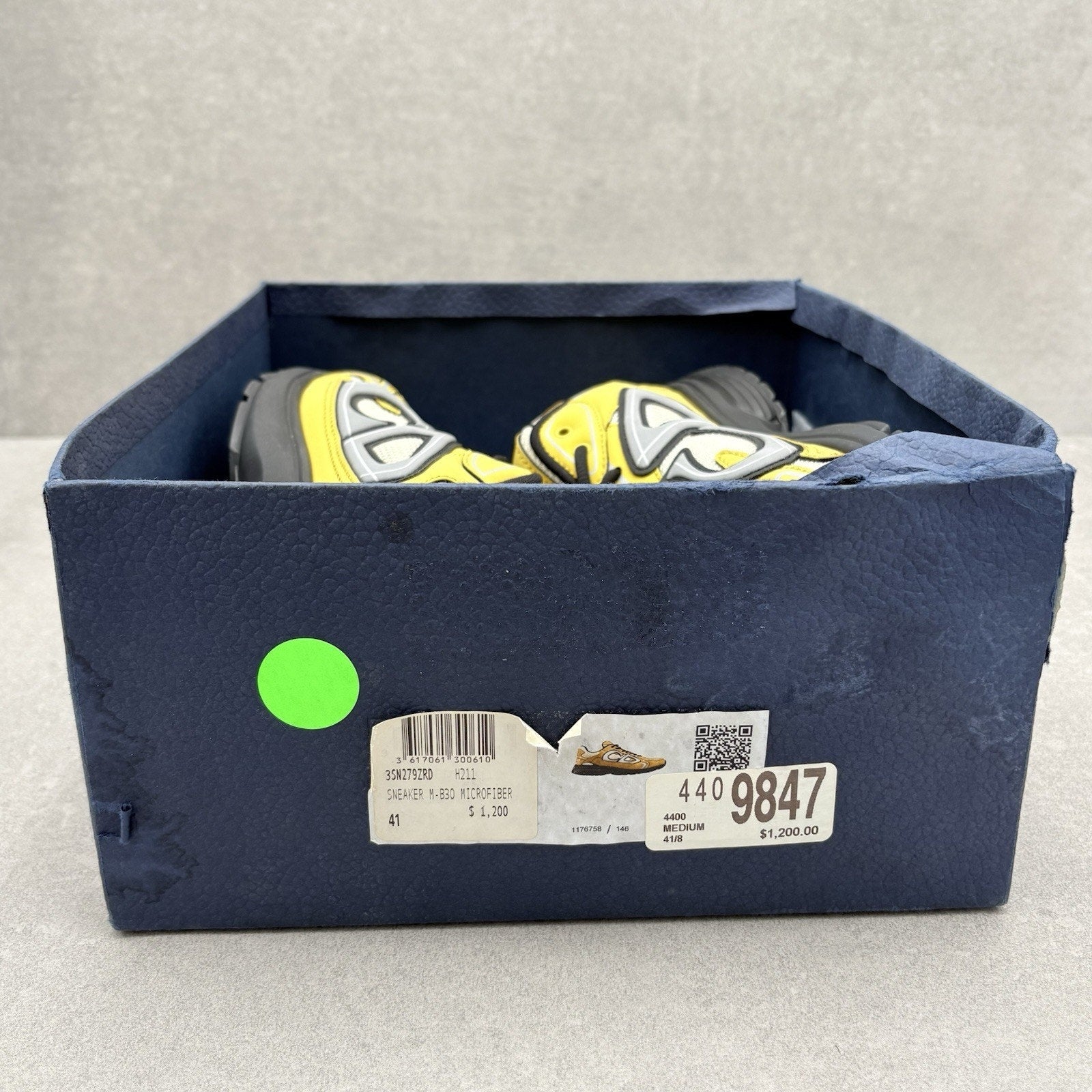Dior B30 Reflective CD Sneaker ' Yellow Black ' | Size 41 (8 US)