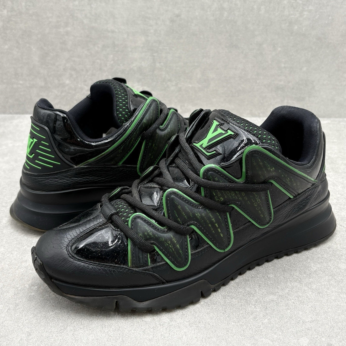 Digital Zig Zag Sneaker Black Green