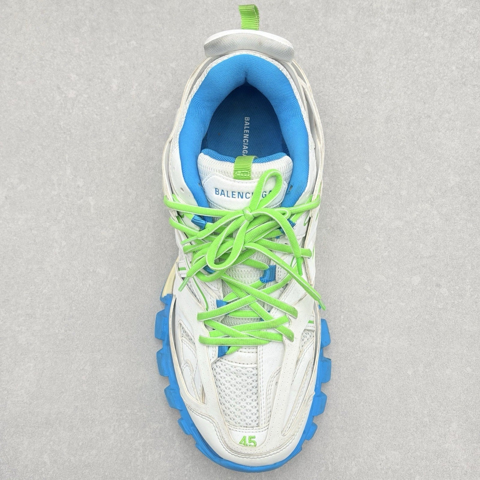 Balenciaga Track ' White Blue Green ' | Size 45 (12 US)