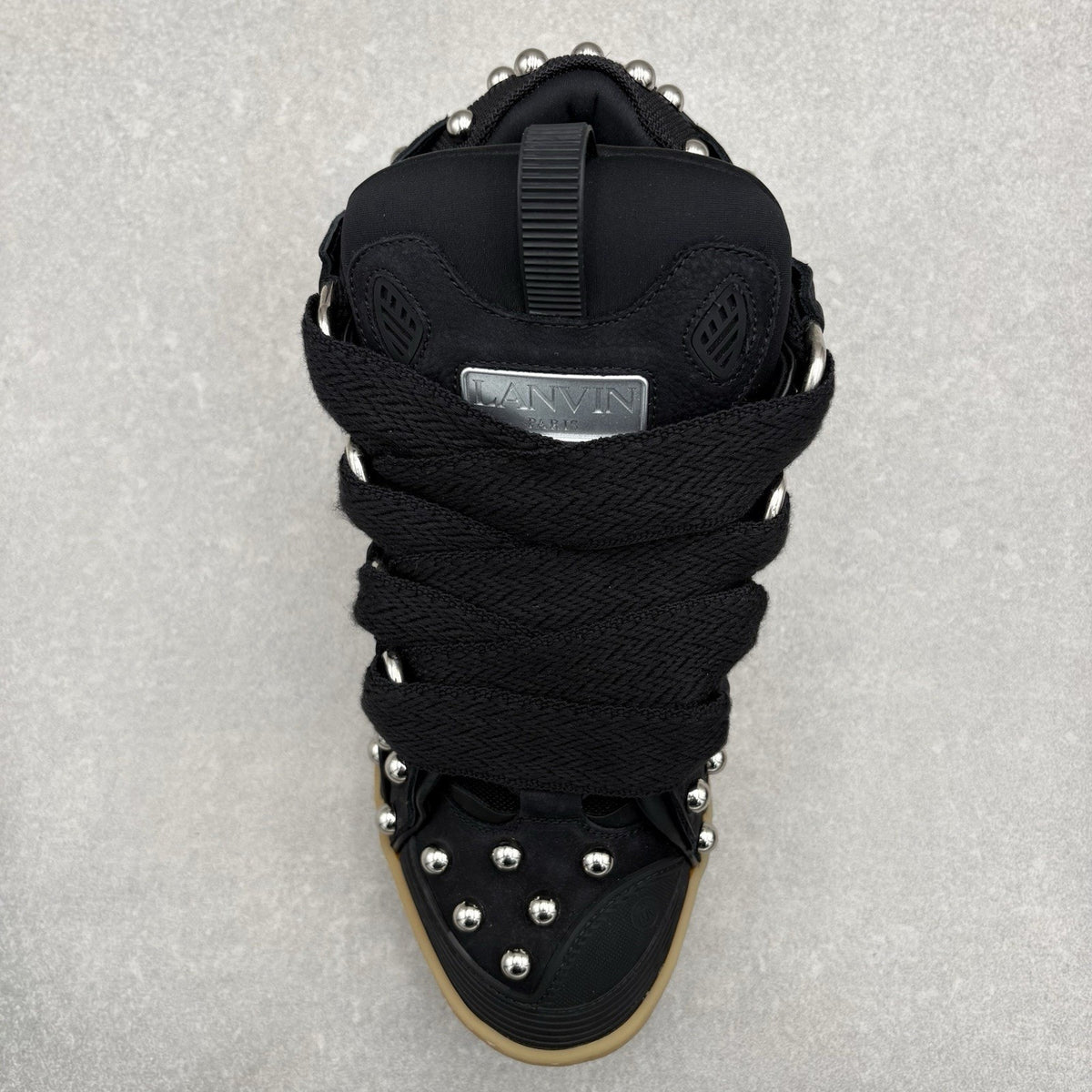 Studded Curb Sneaker Black — photo 5