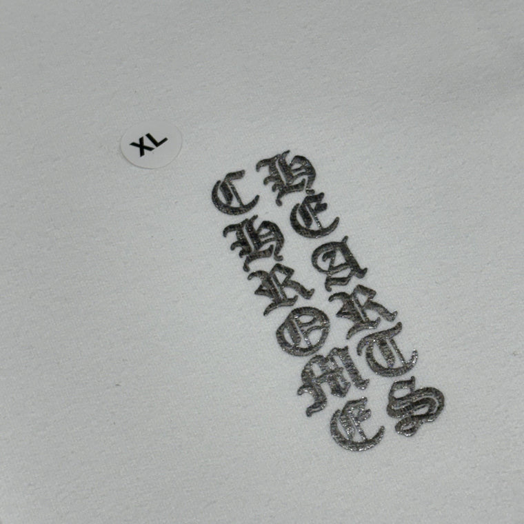 Vertical Logo Foil Hoodie White — photo 5