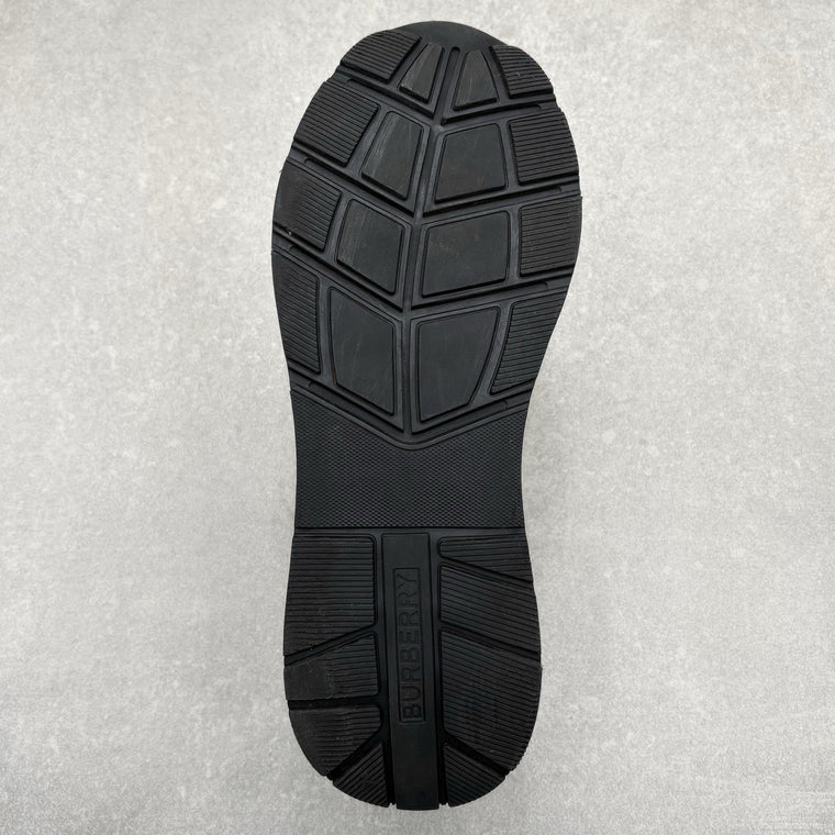 Burberry Leather Vintage Check Sneaker Black — photo 7