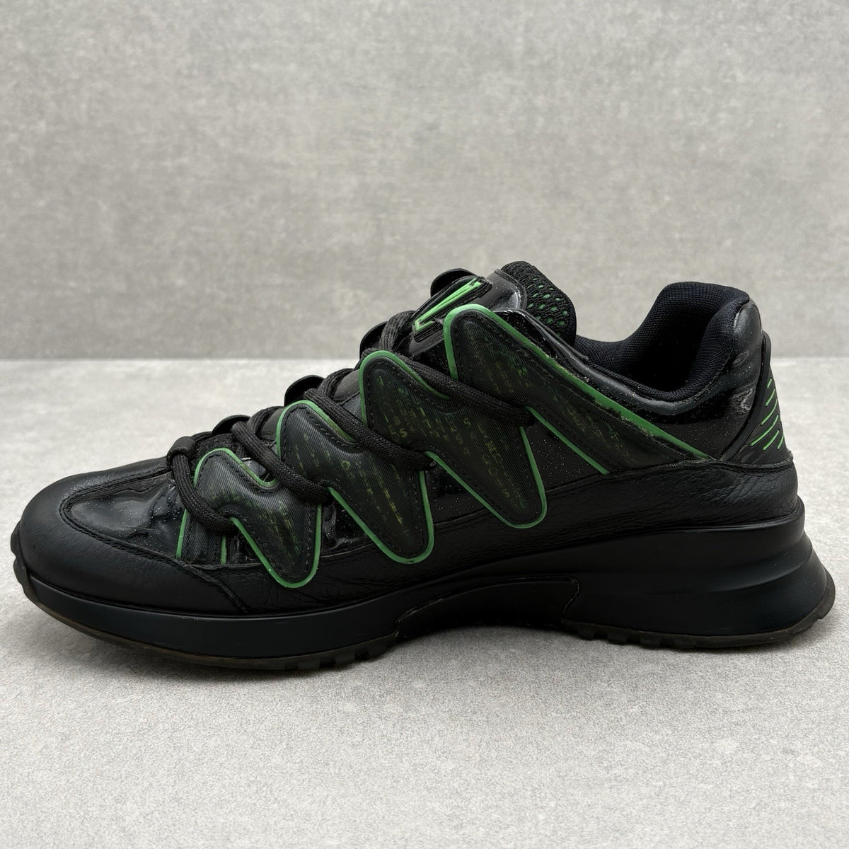 Digital Zig Zag Sneaker Black Green — photo 4