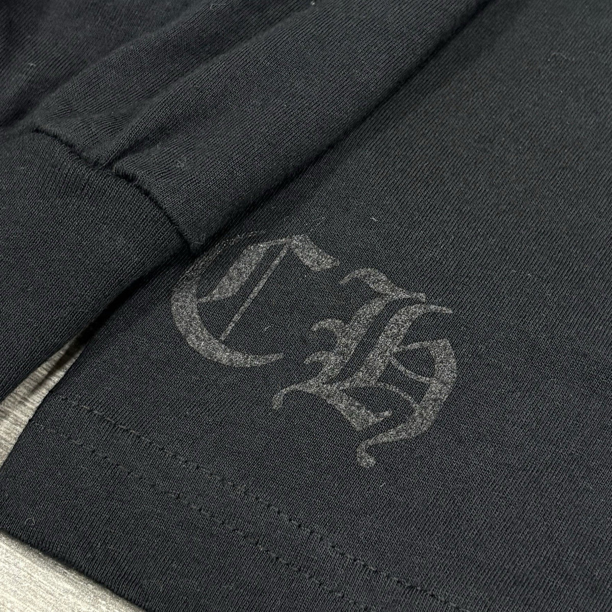 New! Chrome Hearts Neck & Vertical Logo Long Sleeve Shirt Black Green Size M — photo 6
