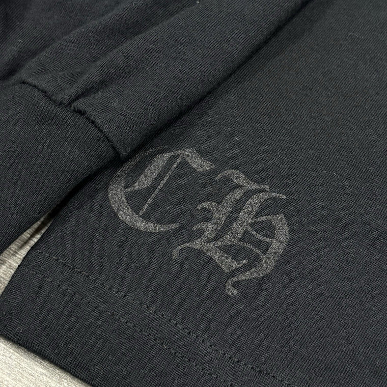 New! Chrome Hearts Neck & Vertical Logo Long Sleeve Shirt Black Green Size M — photo 6