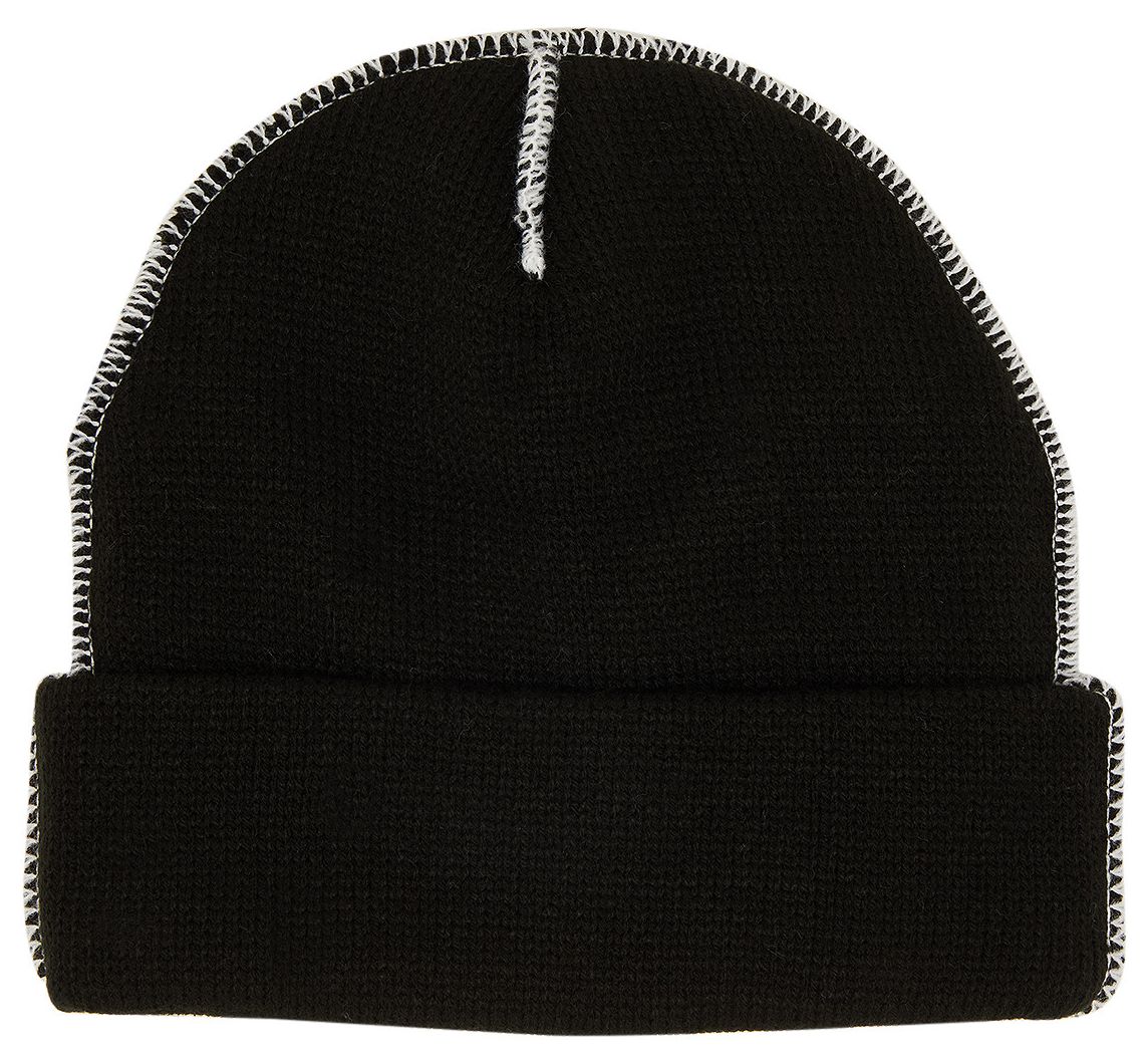 Supreme Knit Beanie Black White — photo 2