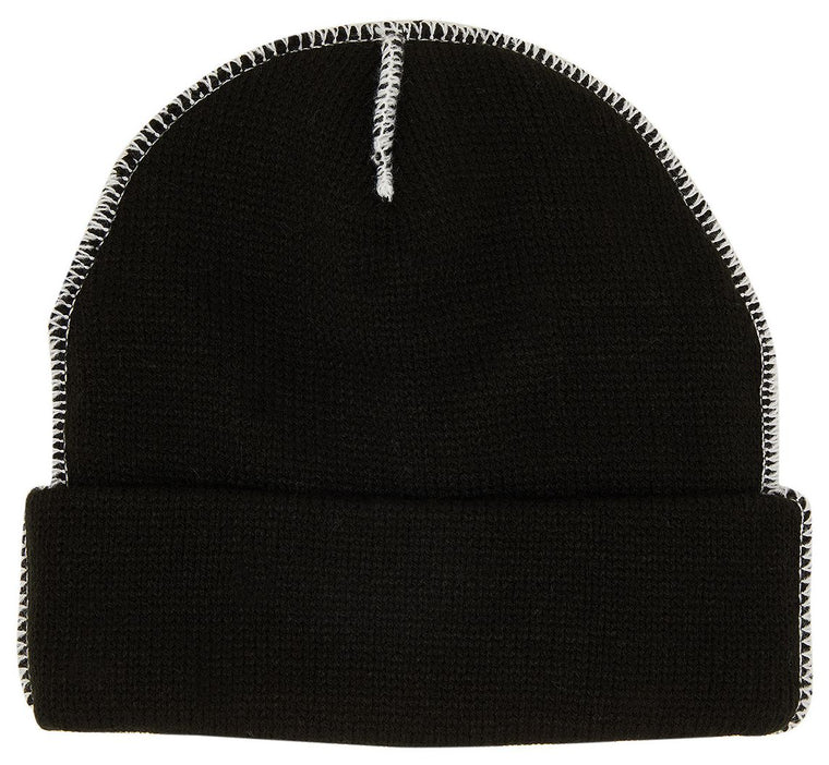Supreme Knit Beanie Black White — photo 2