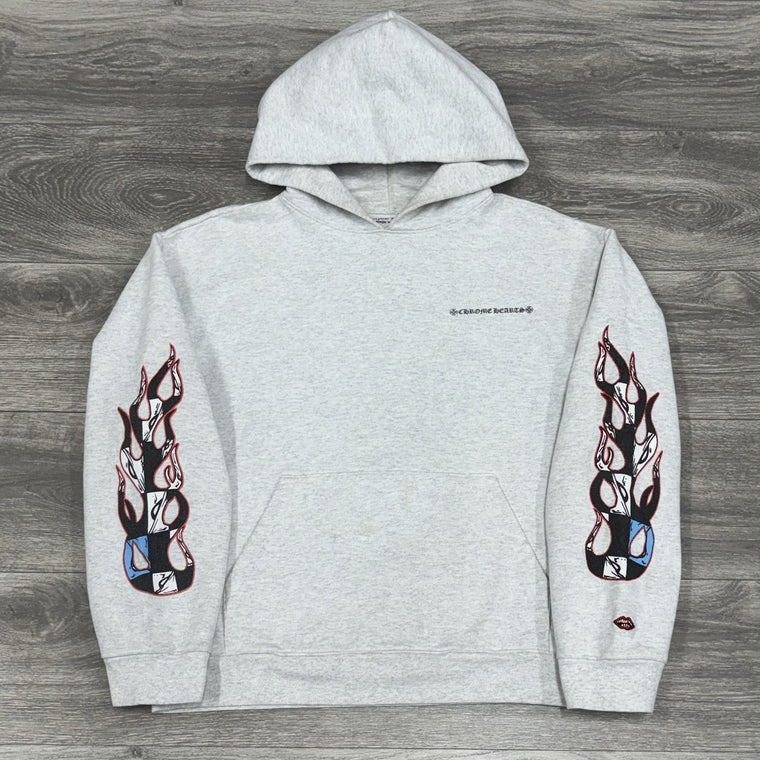 x Matty Boy Flames Hoodie Heather Grey — photo 5