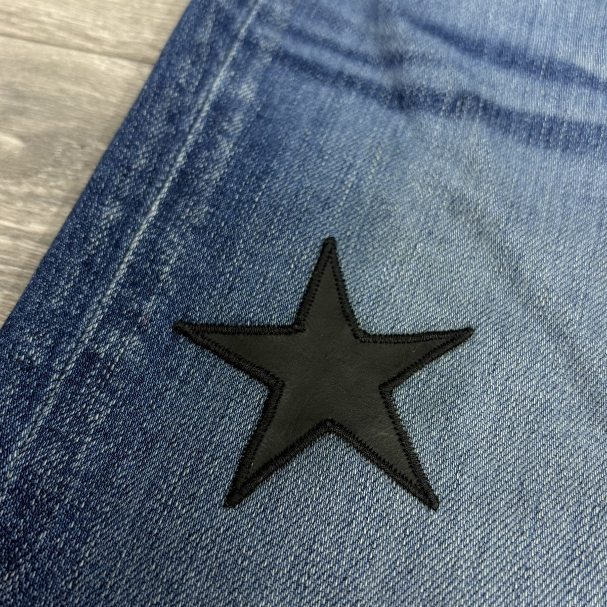 Jeans Black Star Patches — photo 4