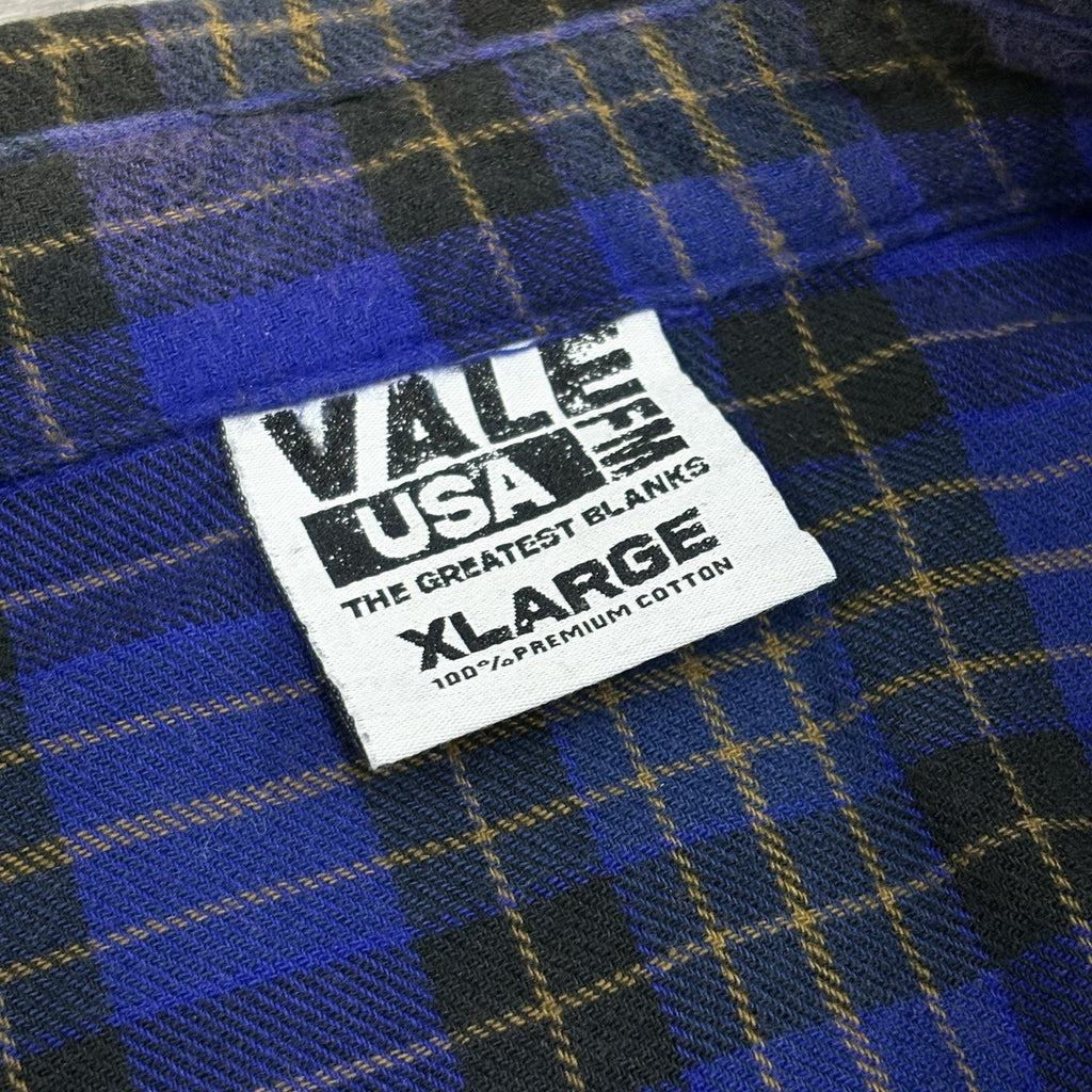BRAND NEW! Vale Inferno Flannel ' Blue ' | Size XL